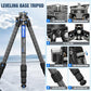 Compact Carbon Fiber Tripod with Leveling Base for Camera