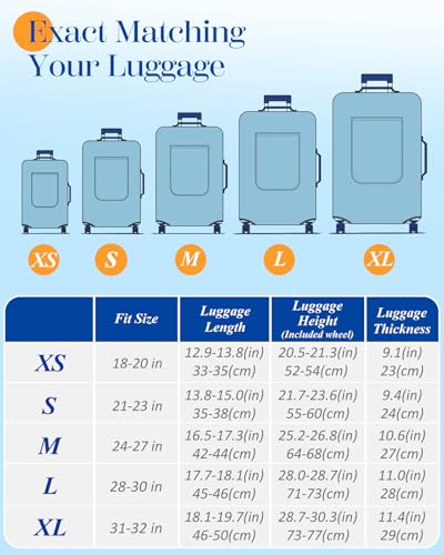 Luggage Cover for Suitcase Tsa Approved Protector