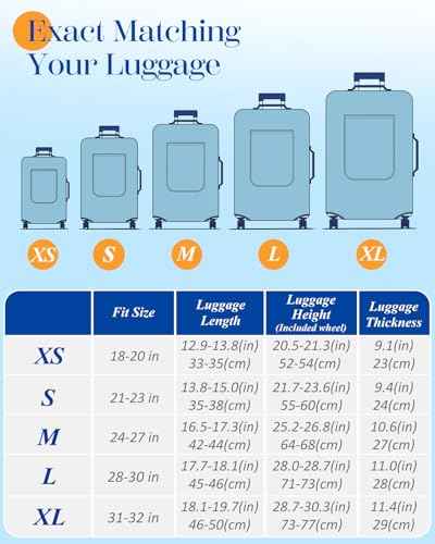 Luggage Cover for Suitcase Tsa Approved Protector