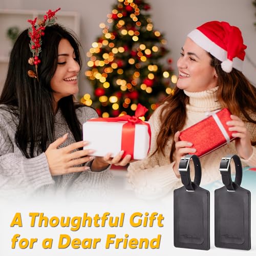 2 Pack Luggage Tags for Suitcases Airplane Travel Essentials (2 Count)