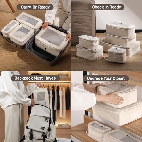 TripCozy Compression Packing Cubes