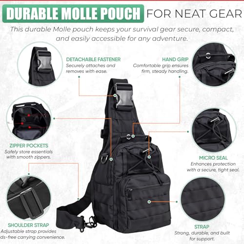 Survival Kit Survival Gear and Supplies (75 Count)