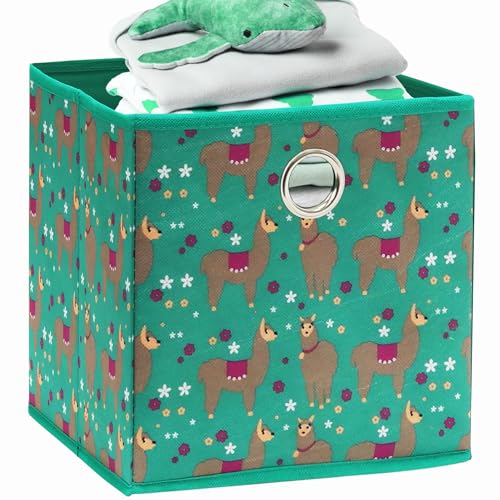 10 Inch Foldable Cube Storage Bins with Handles (6 Count)
