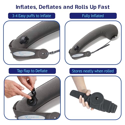 Ultimate Inflatable Travel Pillow for Neck & Body