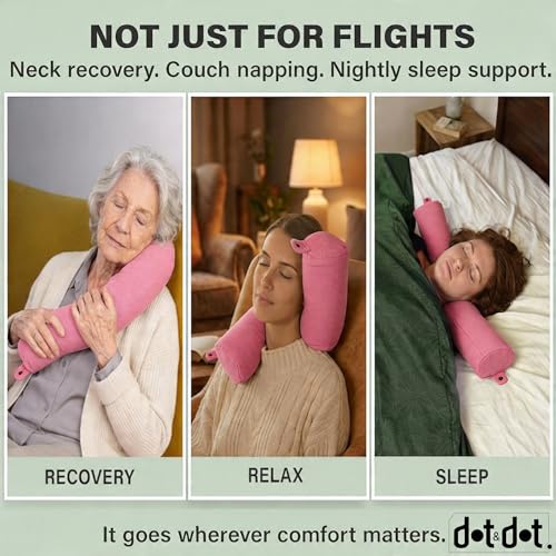 Twist Memory Foam Travel Pillow for Airplanes