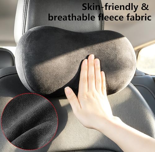 Car Neck Pillow Seat Ergonomic Design Memory Foam (2 Count)