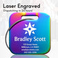 Customizable Stainless Steel Square Luggage Tags