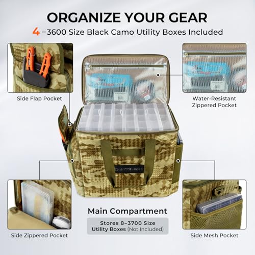 BaitSpace Tackle Bag with Removable Bait Binder
