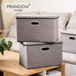 Large Collapsible Storage Containers with Lids [5 (5 Count)