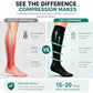 8 Pairs Compression Socks Women Men 15 (8 Count)