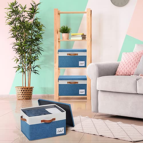 Fabric Storage Bins with Lid 6 Pack