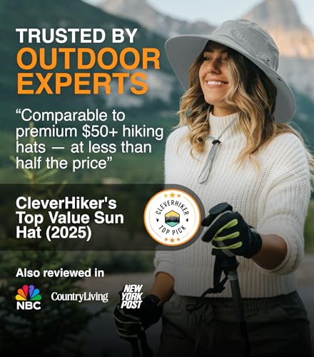 Safari Hat for Men Sun Hats for Women UV Protection UPF 50+ Fishing