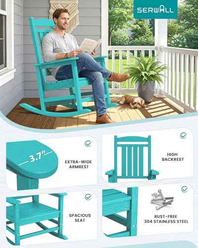 Outdoor Rocking Chair Set of 4 (4 Count)