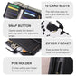Wallet Women RFID Blocking Multi Cards Wallet Credit Card Holder for Women Large Capacity Lady Leather Trifold Travel Wallet with Pen Holder