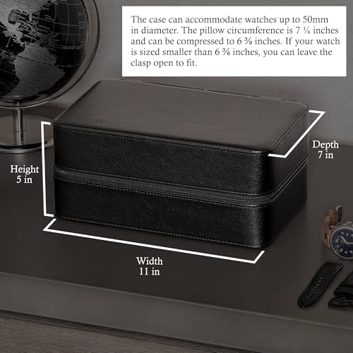 8 Watch Travel Case Storage Organizer for 8 Watches