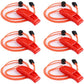 6PCS Safety Survival Whistles with Reflective Lanyard