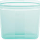 Zip Top Reusable Food Storage Bags | Sandwich Bag [Teal] | Silicone Meal Prep Container | Microwave, Dishwasher and Freezer Safe | Made in the USA