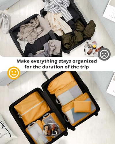 Compression Packing Cubes for Travel (8 Count)