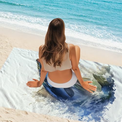 Bass Fish Beach Towel Blanket Fishing Towels