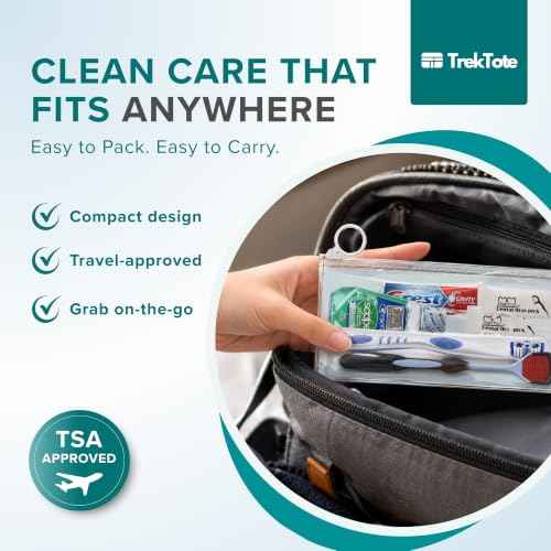 Travel Oral Care Kit with Premium Name Brand Toothbrush (6 Count)