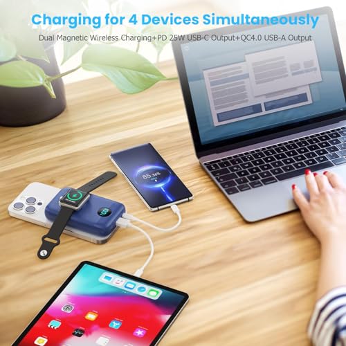 Magnetic Portable Charger with Apple