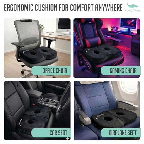 Seat Cushion Premium Foldable Sit Bone Cushion for Pressure Relief