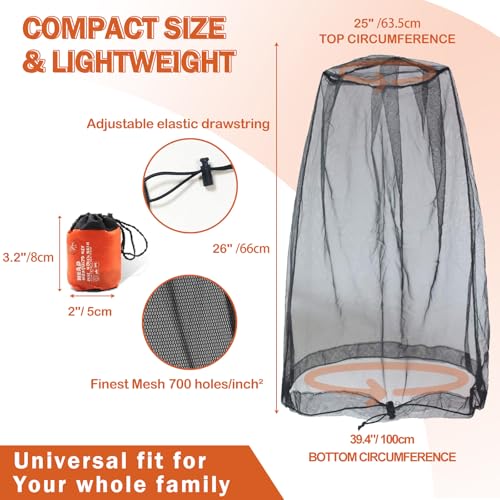 Mosquito Head Net for Insect (2 Count)