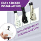 Door Stopper with Adhesive Bracket Stickers