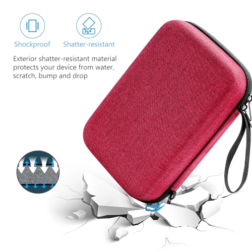 Hard Travel Electronic Organizer Case for MacBook Power Adapter Chargers Cables Power Bank Apple Magic Mouse Apple Pencil USB Flash Disk SD Card Small Portable Accessories Bag