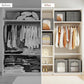 Clothes Storage Bins with Metal Frame for Closet (4 Count)