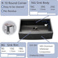 Black Farmhouse Sink 33 Inch
