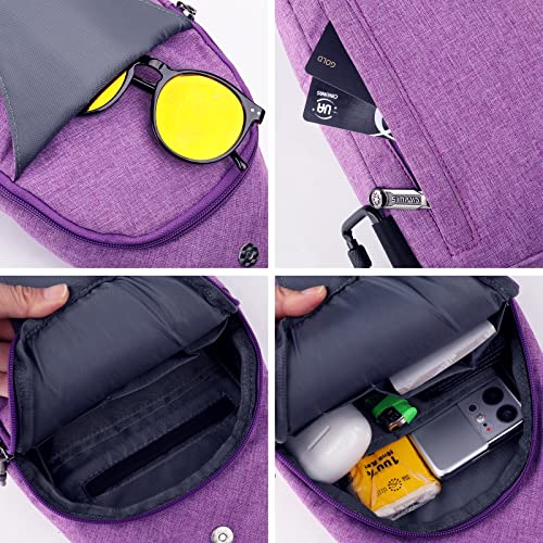 Tiny Crossbody Sling Backpack Anti Theft Backpack for Traveling Chest Shoulder Bag