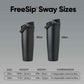 Owala FreeSip Sway Insulated Stainless Steel Water Bottle with Two-Way Spout, Built-In Straw and Bucket Handle, Made for Travel, School, and Sports, 30oz, BPA Free, Leak Proof, Very, Very Dark