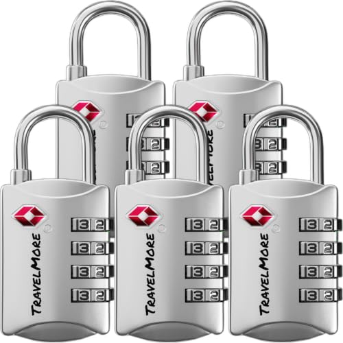 Luggage Locks TSA Approved (5 Count)