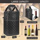 Insulated Wine Cooler Bag Leakproof 4 Bottle Tote Carrier