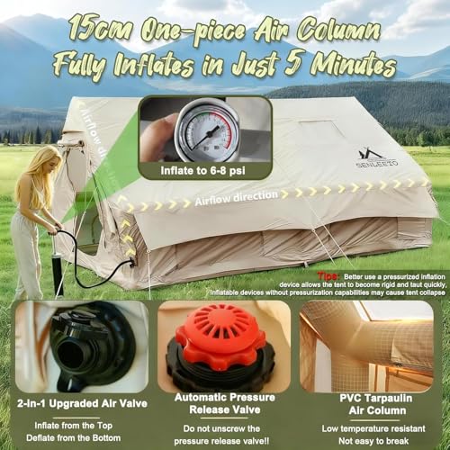 13' x 10' Large Inflatable Tent for Camping 8