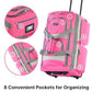 29 inch Jumbo Size 8 Pockets Wheeled Rolling Duffel Bag Water Resistant Luggage Lightweight Travel Suitcase with Retractable Handle