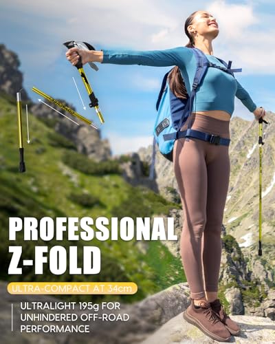 Hiking Poles 7075 Aluminum Tri (2 Count)