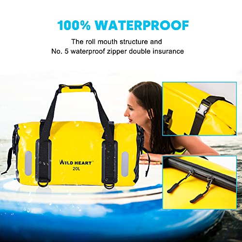 Waterproof Bag Duffel Bag 20L 30L 40L with Welded Seams Shoulder Straps