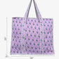 100% Cotton Quilted Tote Bag For Women