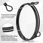 12 Pack Security Cable Luggage Lock with Loops 4 ft 3mm Braided Steel Coated Bike Cable Wire Double Loop Anti Theft Safety for U Lock (12 Count)