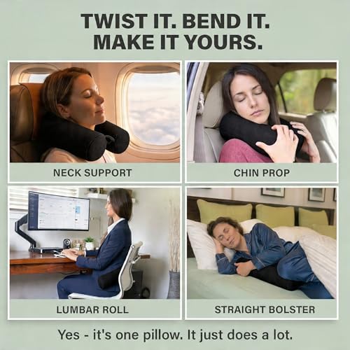 Twist Memory Foam Travel Pillow