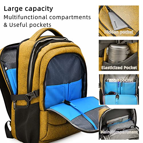 17 Inch Laptop Backpack for Travel Water Resistant College Backpack for Women Laptop Bag with USB Charging Port Work Backpack
