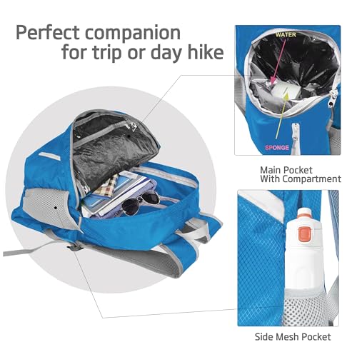 35L Foldable Waterproof Backpack For Outdoor Sports With Inside Wet Clothes Compartment Packable For Multiple Uses Ultra Lightweight Ideal For Hiking Men And Women Travel