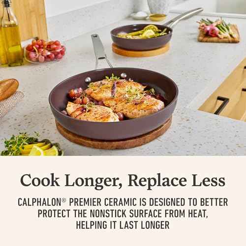 Premier Ceramic Nonstick 8 Piece Cookware Set