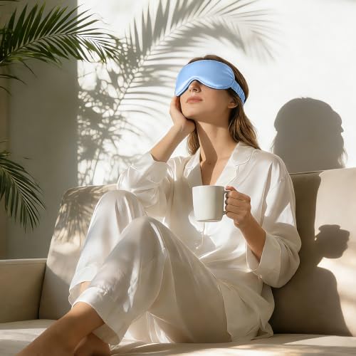 Adjustable 100% 22 Momme Mulberry Silk Sleep Mask
