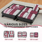 10 Set Compression Packing Cubes for Travel Essentials (10 Count)