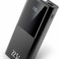 20000mAh Power Bank Portable Charger 22.5W PD Fast Charging USB C 3-Output External Battery Pack with Flashlight Travel Emergency Charger for iPhone 16/15/Pro, Samsung S23/Galaxy, iPad etc Aluminum
