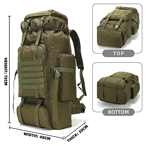 70L Camping Hiking Backpack Tactical Backpack Military Molle Rucksack Backpack for Outdoor