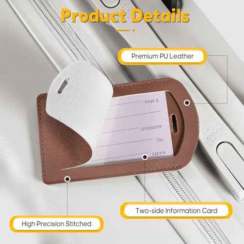 3 Pack Luggage Tags for Suitcases (3 Count)